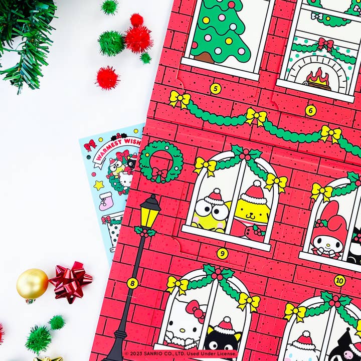 Pipsticks - Wholesale Advent Calendar - Hello Kitty And Friends Christmas Sticker Advent3