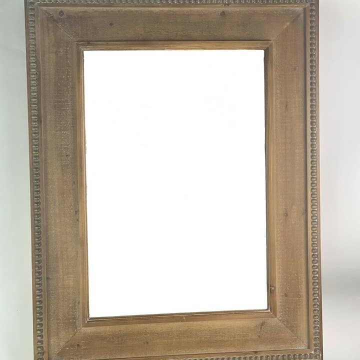 Vagabond Vintage - Wholesale Wall mirror - Wood Beaded Framed Mirror1