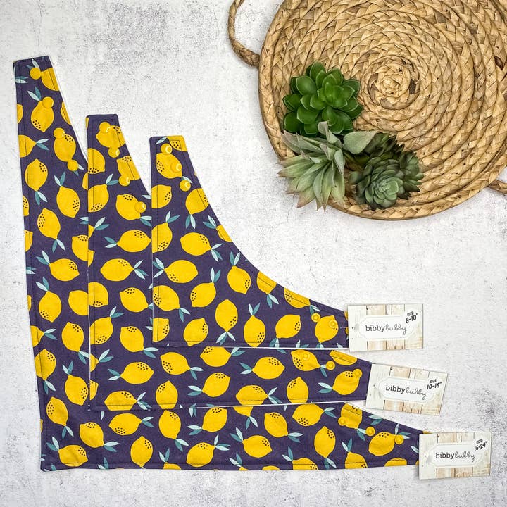BibbyBubby - Wholesale Pet Bandana - Dog - Lemons Dog Bandana (Summer, Fruit, Pet Bandana)2
