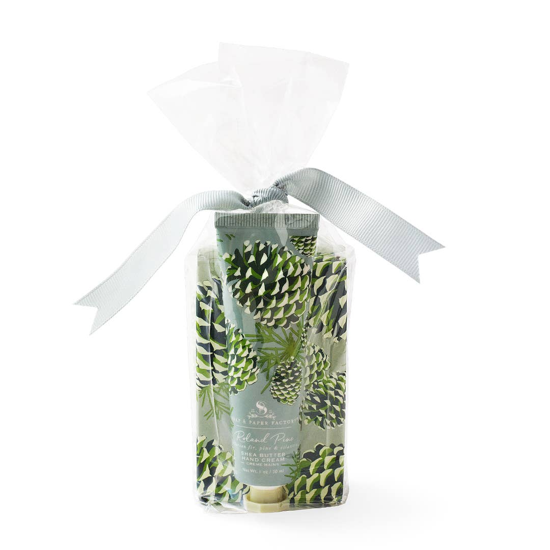Soap & Paper Factory - Wholesale Bath & Body Set - Roland Pine Hand Cream & Soap Gift Set3