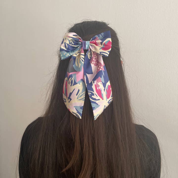 Satin hair tie for wholesale by Bloom