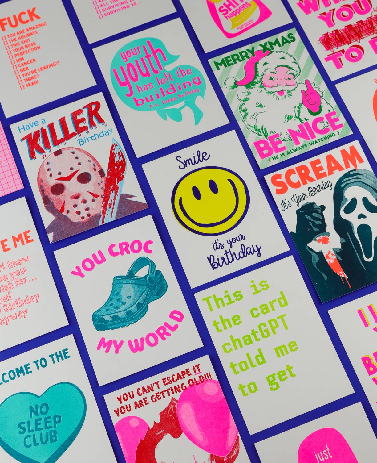 Studio Inktvis - Wholesale Birthday Card - Postcard Smile it's your Birthday witk smiley9