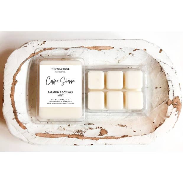 Coffee Shoppe Wax Melts for wholesale by The Wild Rose Candle Co.