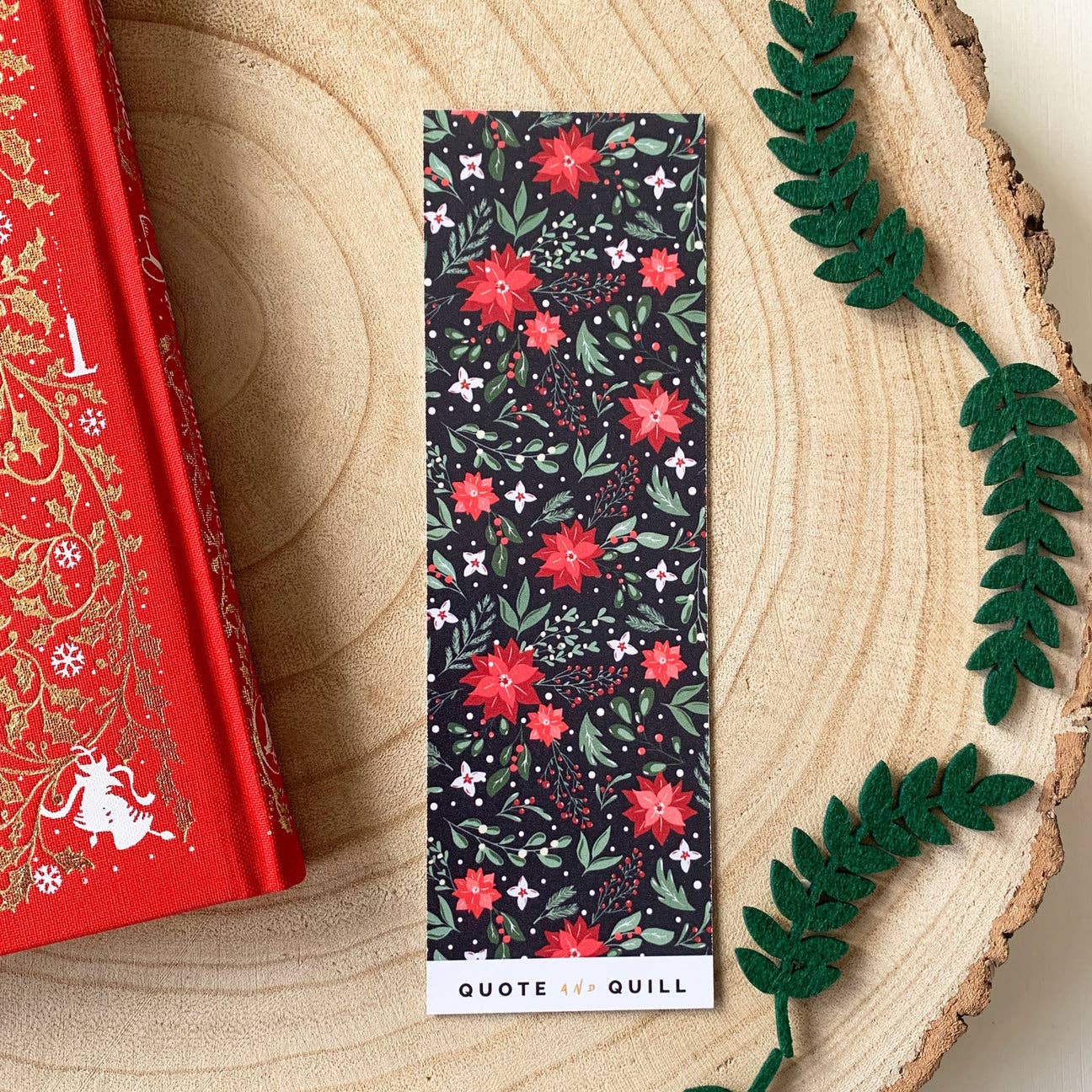 Quote and Quill – wholesale Bookmark – A Christmas Carol - 'I Will Honour Christmas' Bookmark2