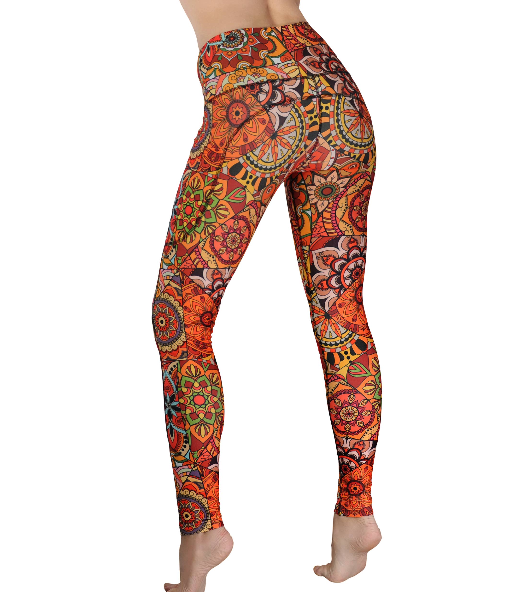 Comfy Yoga - Wholesale Athletic/Lounge Leggings - Women's - "Happiness" Thanksgiving Autumn Pocket Yoga Pants 2