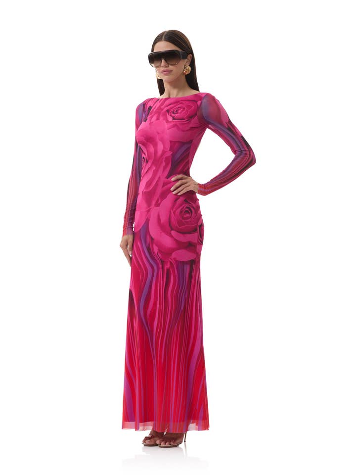 Talmo Dress - Fuchsia Rose for wholesale on Faire2