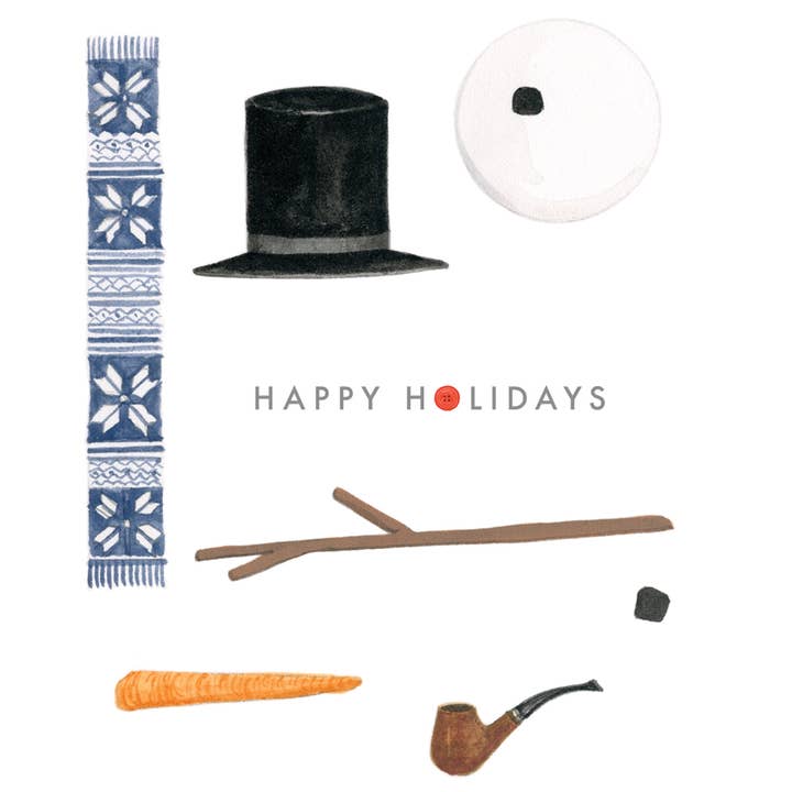Dear Hancock - Wholesale Season's Greetings Card - Deconstructed Snowman1