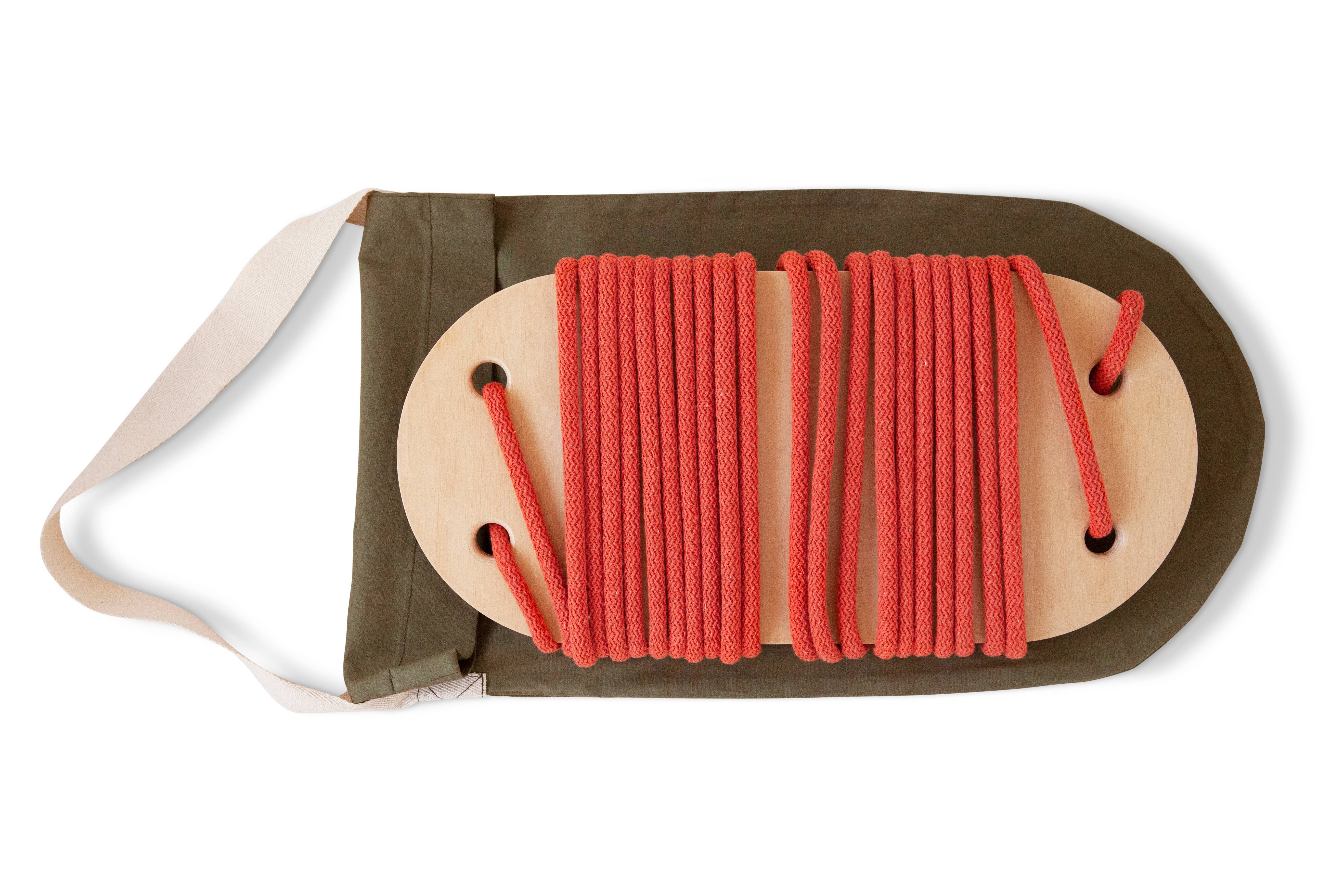 Babai – Großhandel Holzspielzeug – Kinder – Babai Kinder-Holzschaukel mit Baumwollseil25