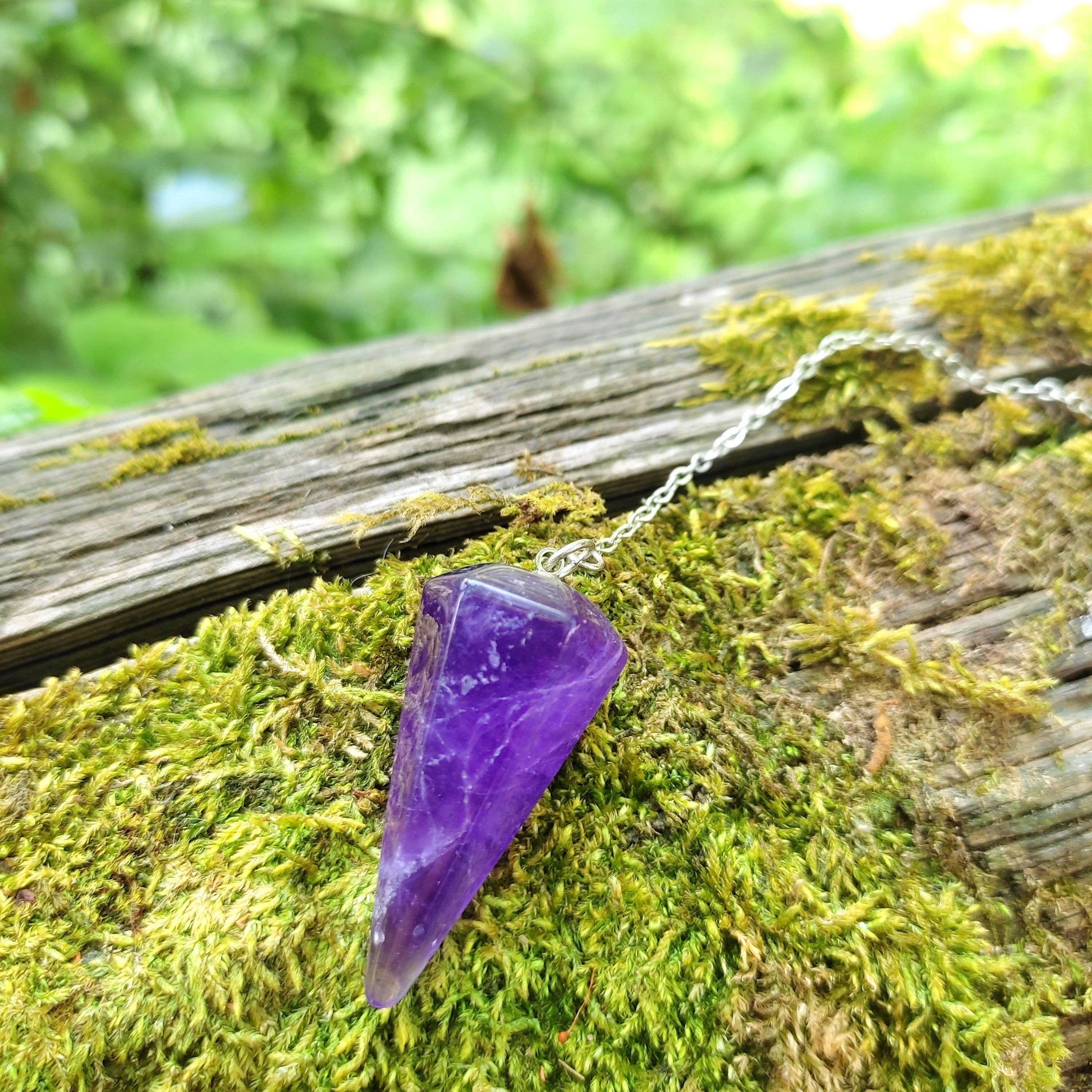 Jardin des Druides - Wholesale Spiritual Stone/Crystal - Pendule Améthyste0