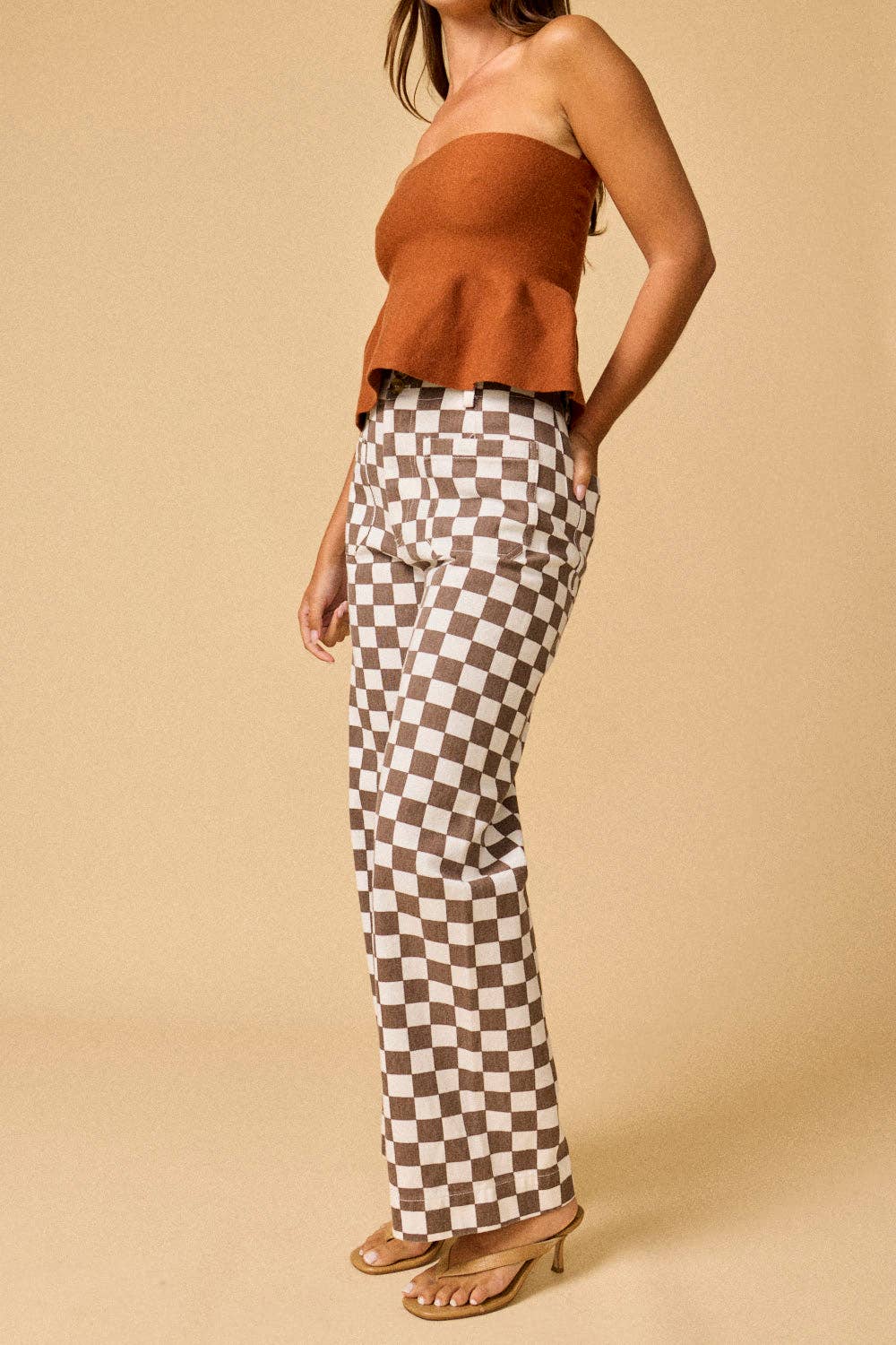 Papermoon - Wholesale Pants - Women's - PP16140-4 - Demi Checkered Bottoms w Elastic Band18