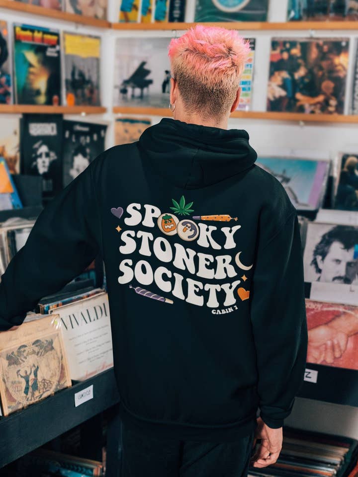 Cabin 7 Originals - Wholesale Hoodie - Women's - Spooky Stoner Society Hoodie