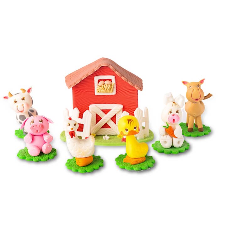 Zoe Artcrafts - Wholesale Cake/Cupcake Topper - Farm animal cake toppers Set - Centerpieces for birthday