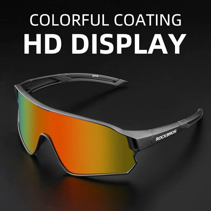 SPARE-SPECS, LLC - Wholesale Sunglasses - Unisex - ROCKBROS Polarized Full Lens Sunglasses Cycling Bicycle Glasses Outdoor Sports Eyewear UV40016