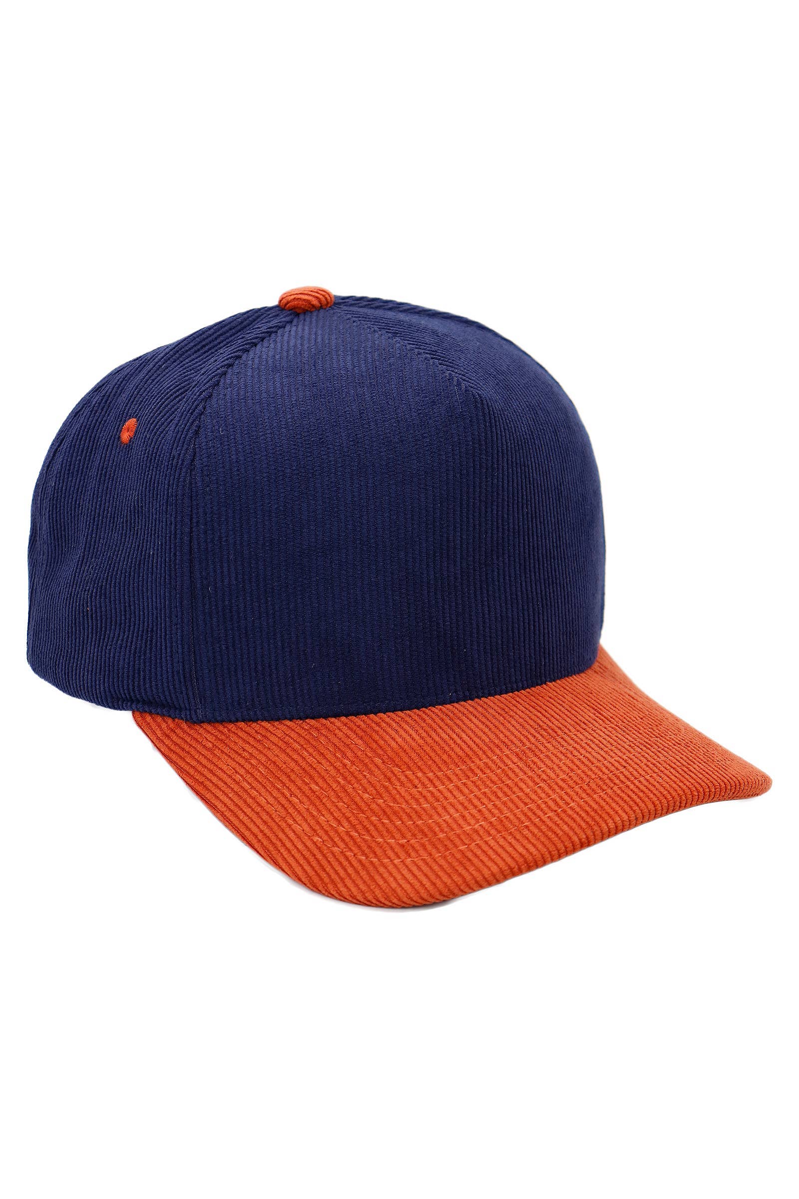 Cap Zone – Boné de beisebol - Unissexo por atacado – Boné de beisebol premium em veludo cotelê bicolor1