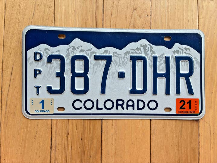 2000 Base Colorado Depósito Etiqueta Matrícula por atacado de RusticPlates