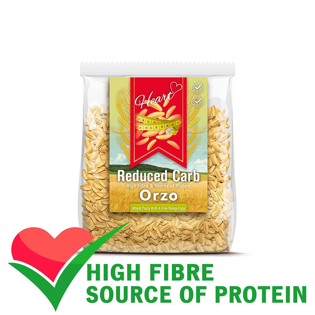 Heart - Vente Pâtes - Substitut de riz pour pâtes orzo à faible teneur en glucides 300g