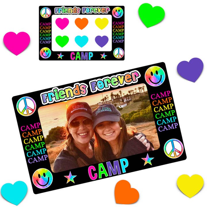 Cling It Picture Frame - Camp Friends Forever for wholesale by Namedrops