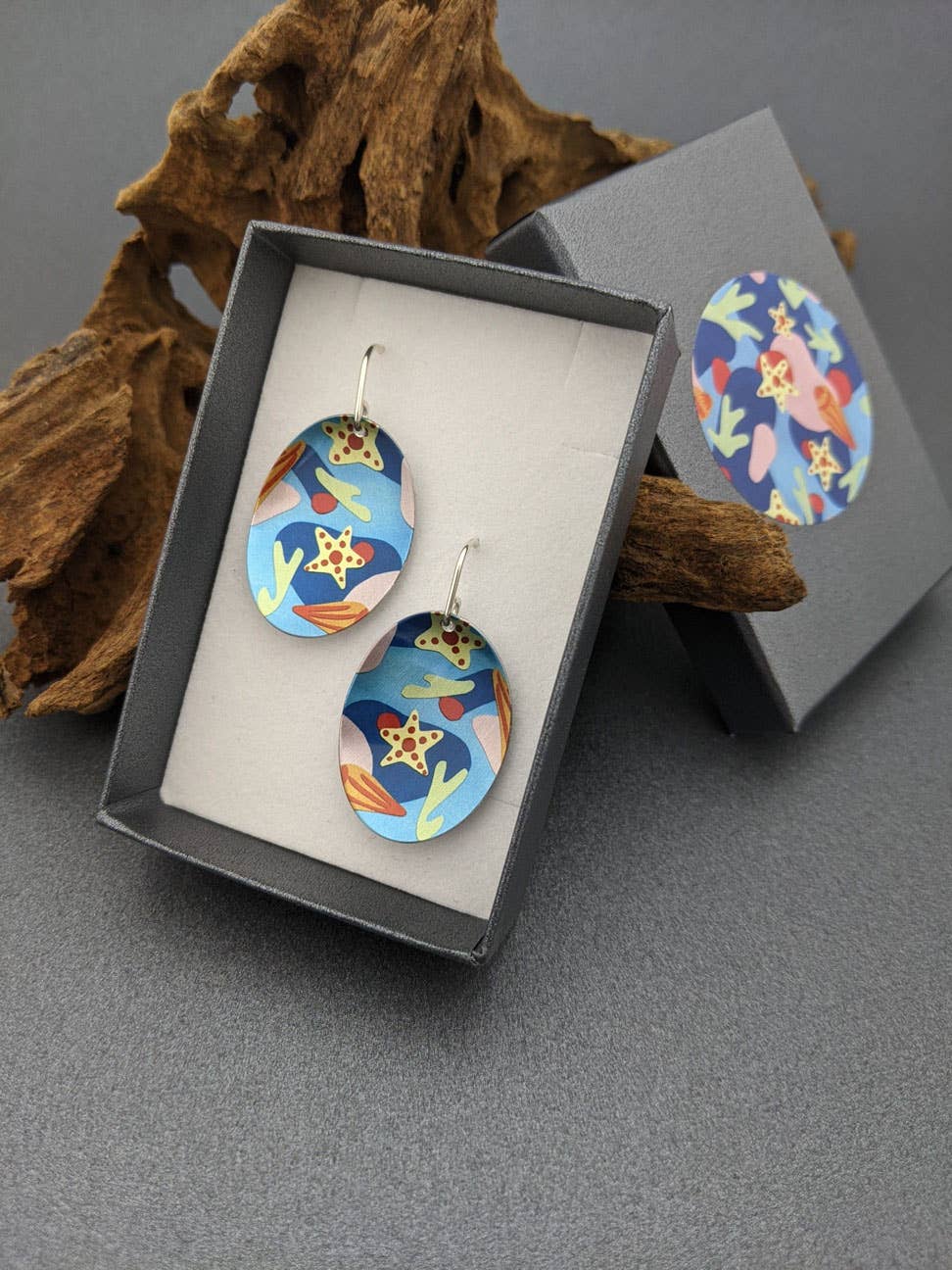 erin.k creative studio - Wholesale Dangle earrings - SEASCAPE – Oval earrings