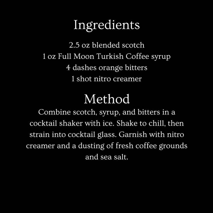 Full Moon - Vendita all'ingrosso Mix/sciroppo per cocktail - Sciroppo semplice al caffè turco3