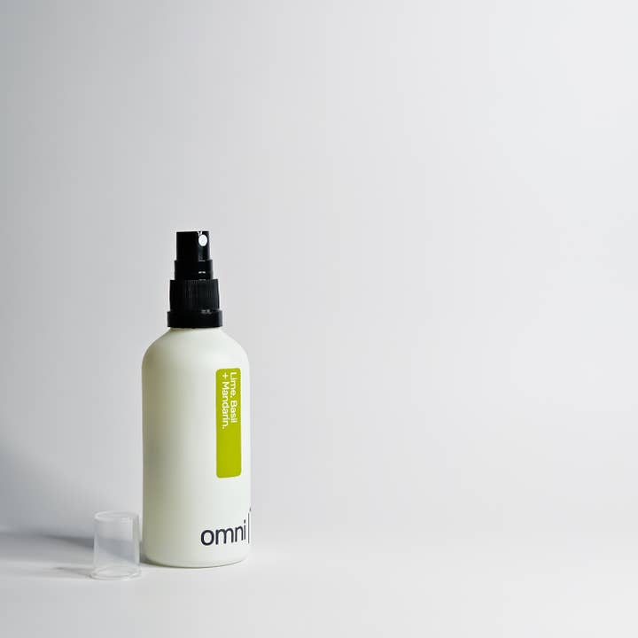 Omni® - Vendita all'ingrosso Spray per tessuti e ambienti - Spray per Ambienti Lime, Basilico + Mandarino - 100ml2
