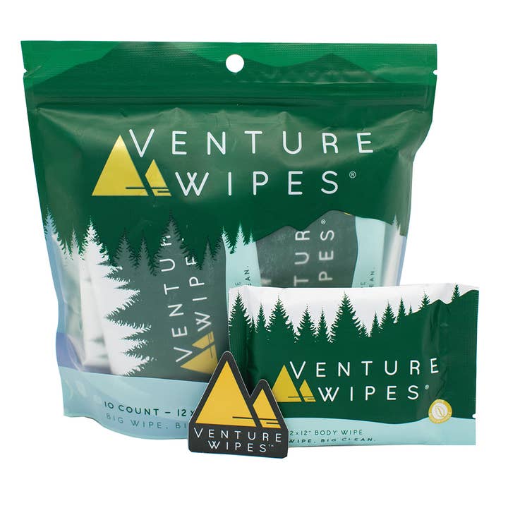 Venture Wipes - Wholesale Face & Body Wipes - Venture Wipes 25ct Bag