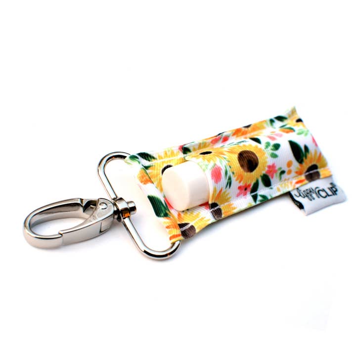 LippyClip Lip Balm Holder - Wholesale Lip Balm Case/Holder - Sunflowers LippyClip® Lip Balm Holder for Chapstick