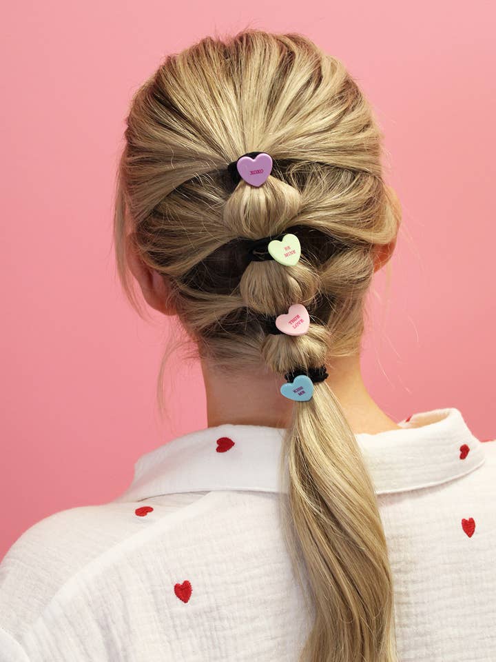 True Love Elastics - Heart Hair Tie Pack for wholesale by BANDED