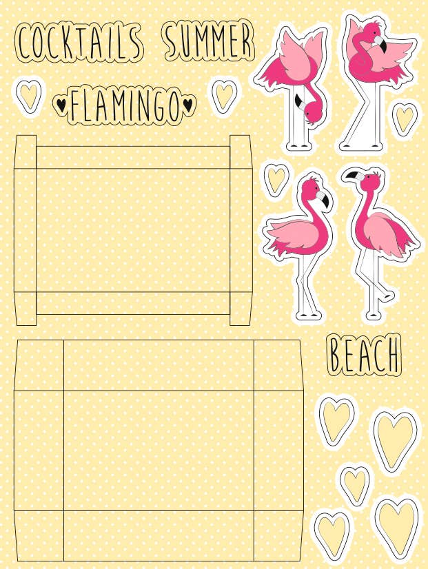 URSUS® / Buntpapierfabrik Ludwig Bähr GmbH & Co. KG - Wholesale Gift Box - "Flamingo" gift box set4