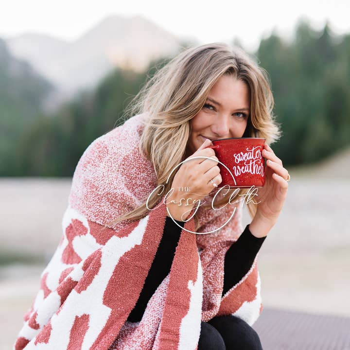 The Classy Cloth WS - Wholesale Coffee Mug - Coffee Mug Cup Speckled - Red Sweater Weather RTS4