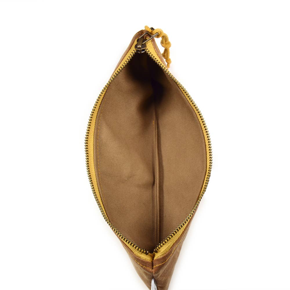 Rachel Elise Studio - Wholesale Pencil Case/Pouch - Pencil Case - Waxed Canvas // Vegan Makeup Pouch4