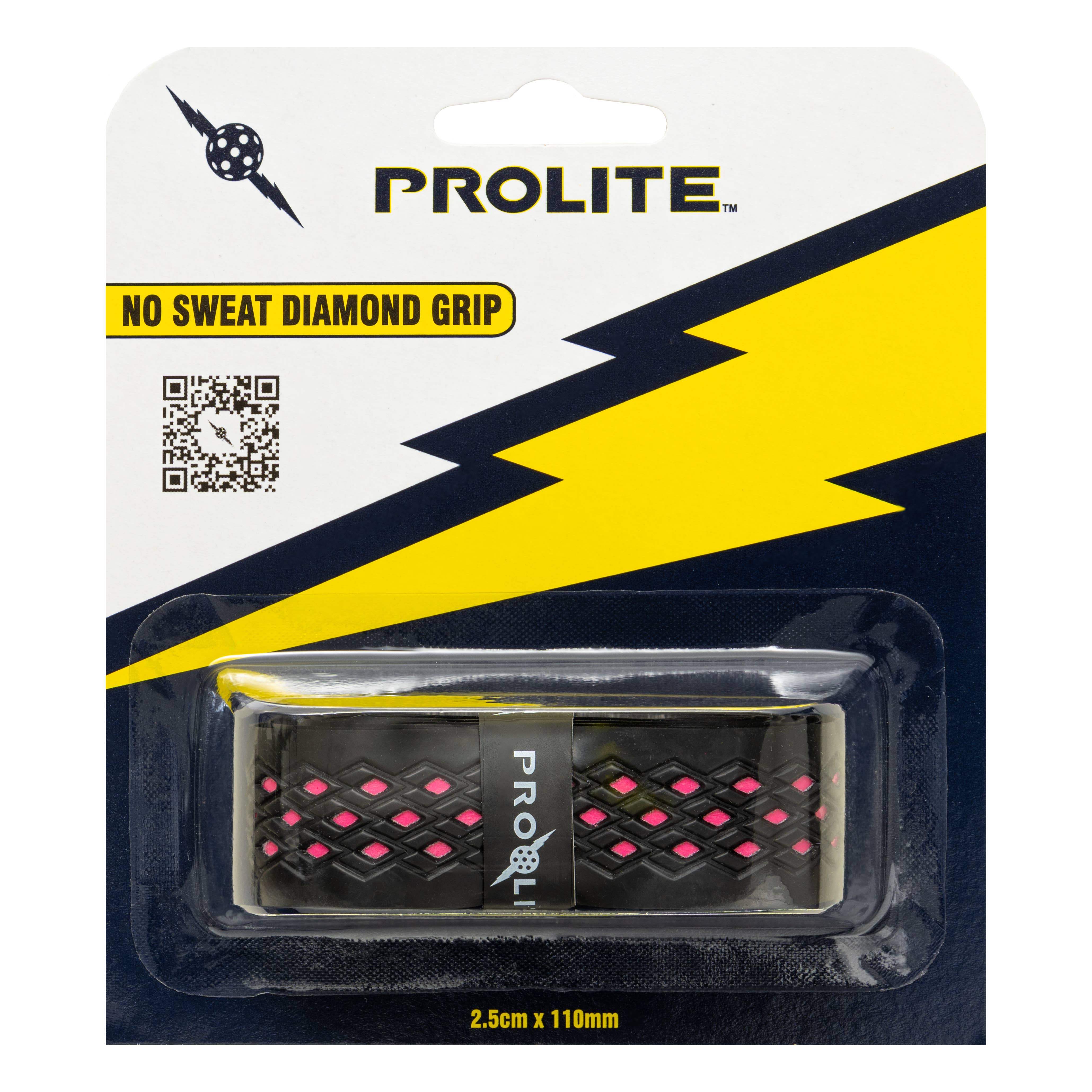 Prolite Pickleball - Vente Accessoires de sport - Poignée No Sweat Diamond - Noir1
