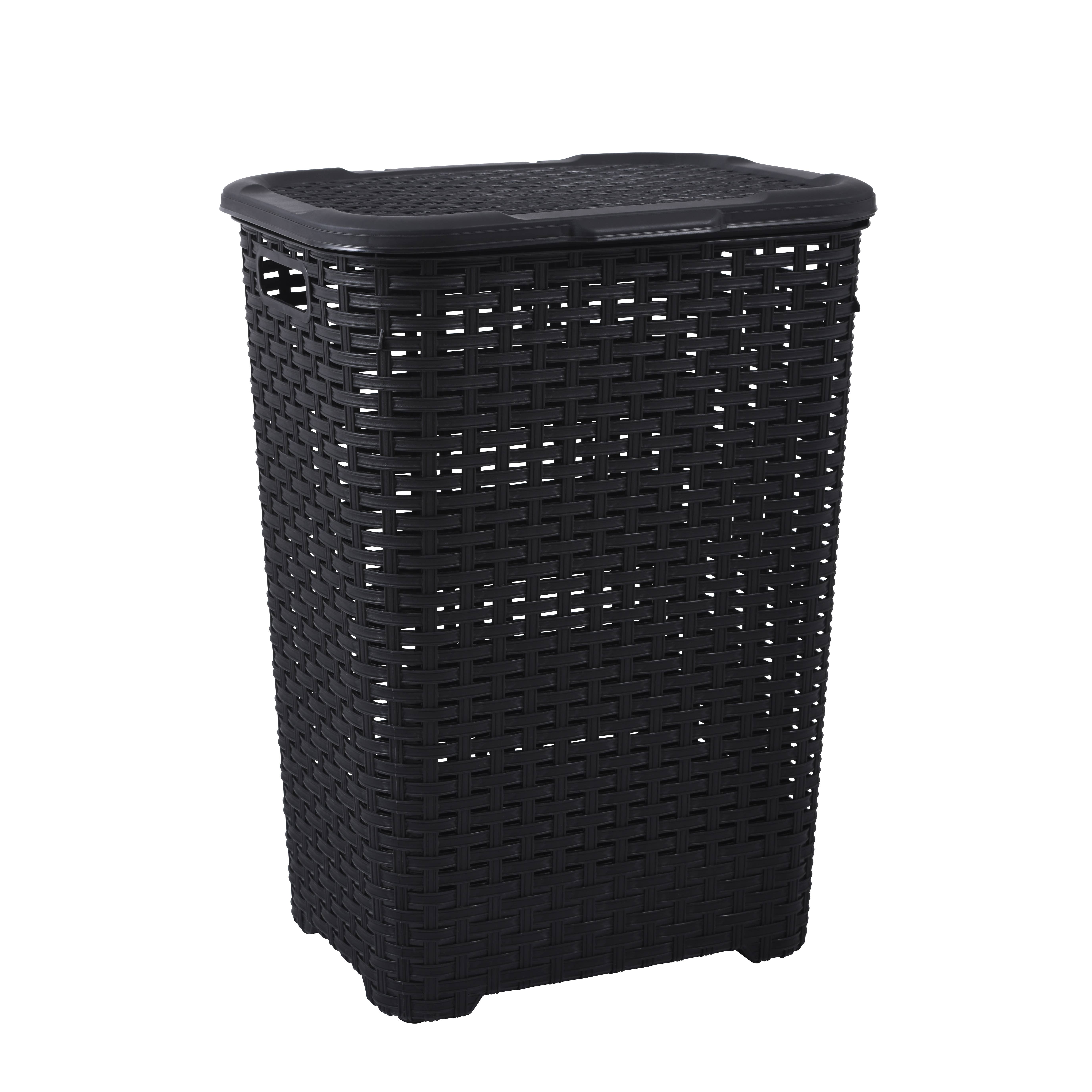 Superio Brand - Wholesale Laundry Hamper - Wicker Design Laundry Hamper, 60 Liter Tall Laundry Hamper1