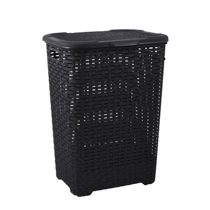 Superio Brand - Wholesale Laundry Hamper - Wicker Design Laundry Hamper, 60 Liter Tall Laundry Hamper1