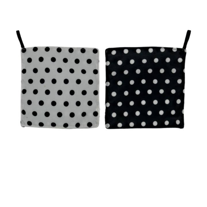BABY PAPER - Wholesale Crinkle Tag Toy - Baby - White & Black Dots Baby Paper with loop5