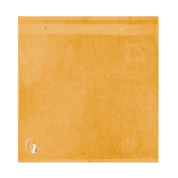 Toalha de banho infantil 100x100 - Gato caramelo por atacado de L'Oiseau Bateau