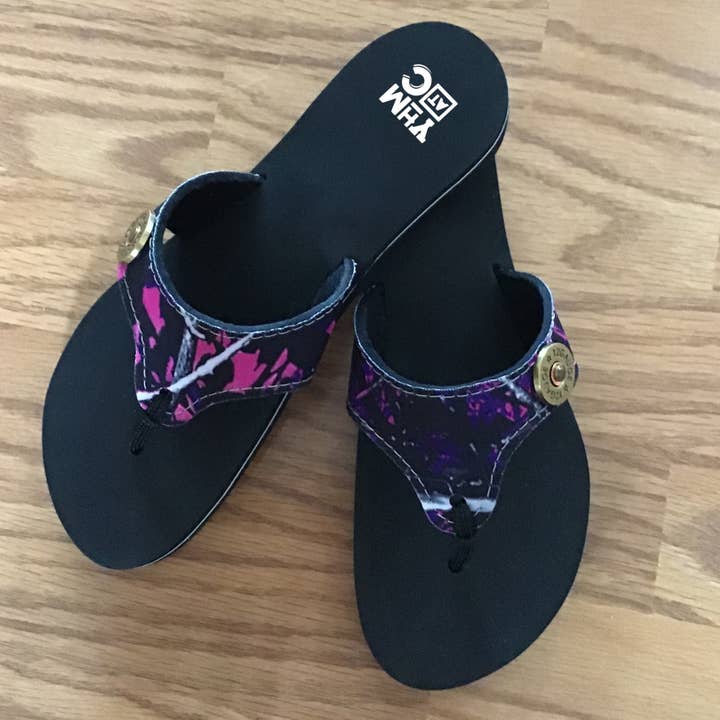 Camouflage Muddy Girl Flip Flops for wholesale by YOU HAD ME AT CAMO