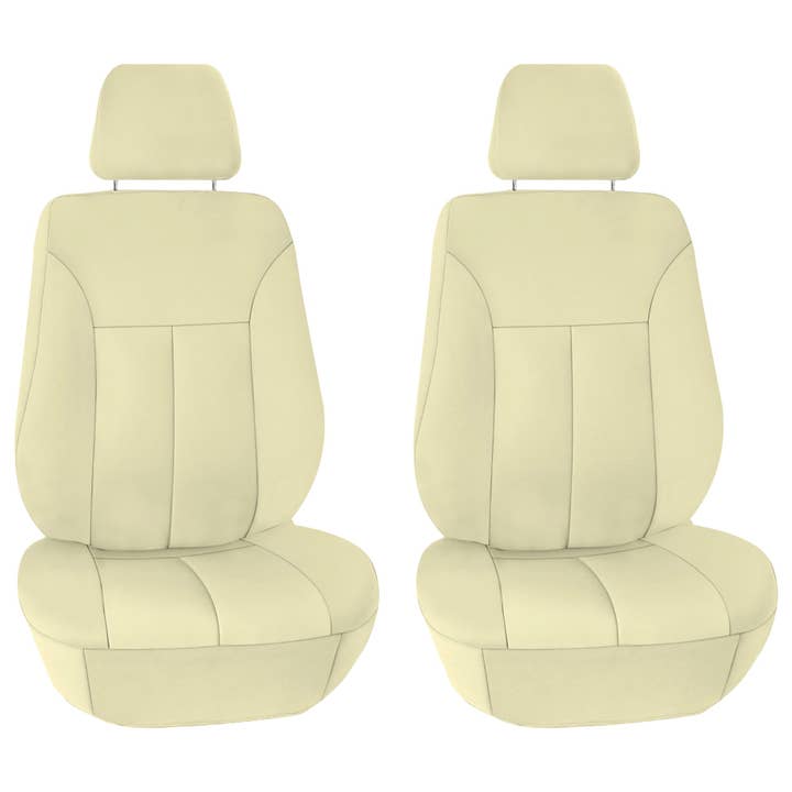 Capas de assento Ultraflex Neoprene - Conjunto Frontal Bege Solid por atacado de FH GROUP