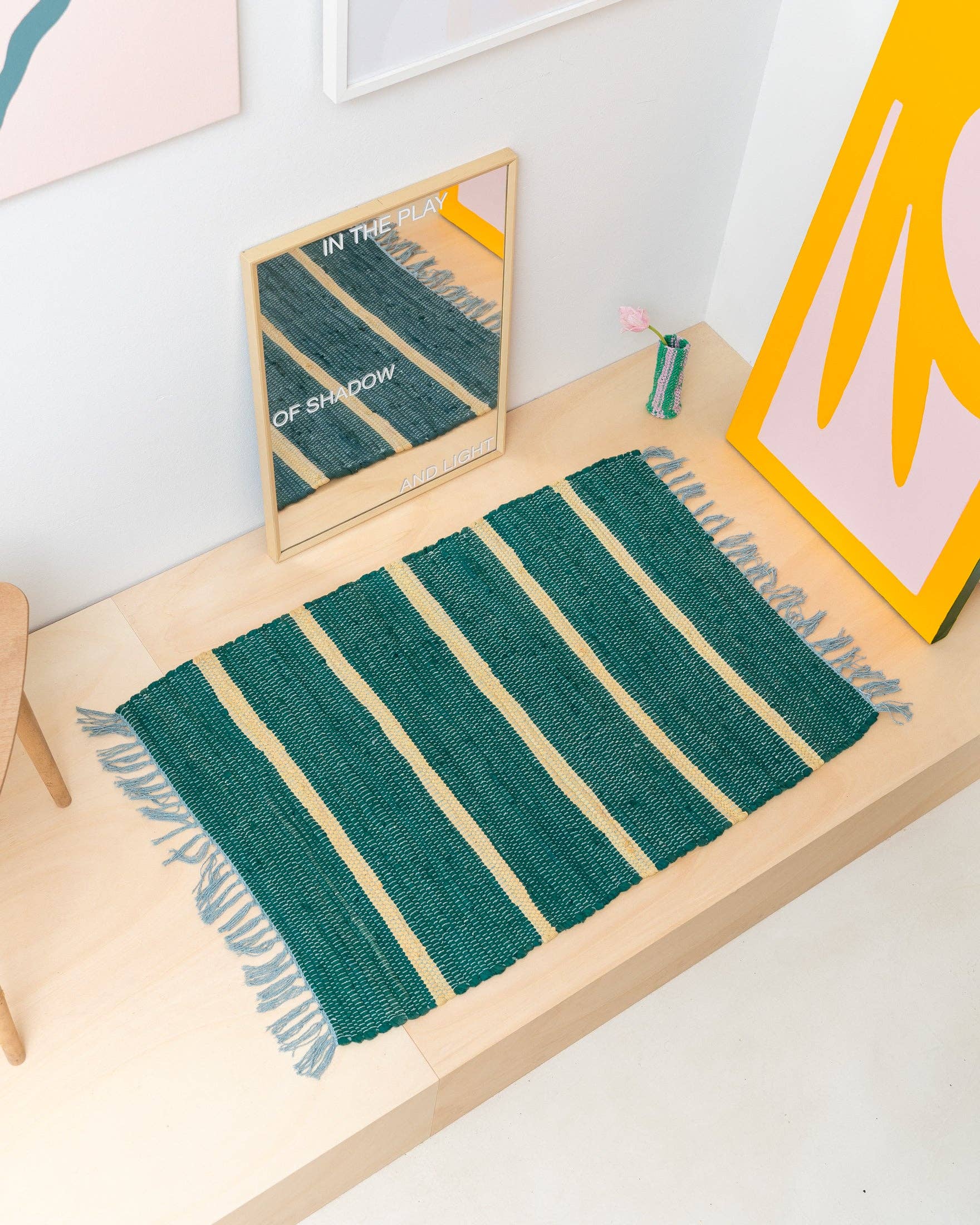 Tarta Gelatina - Venta al por mayor Alfombra pequeña - Alfombra reciclada artesanal19