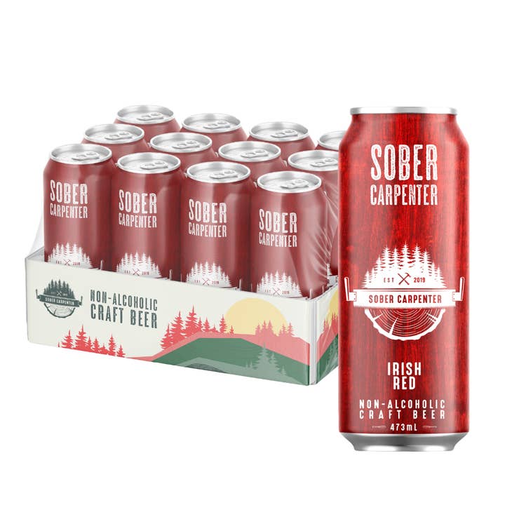 Irish Red Beer (Case of 12 cans) for wholesale by Sober Carpenter