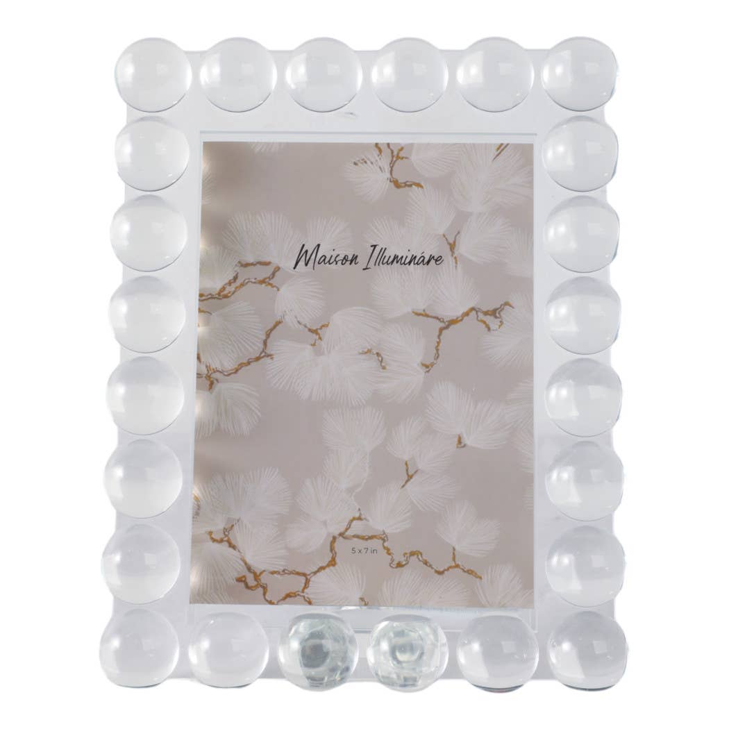 Sagebrook Home - Wholesale Picture Frame - Crystal Bubble Spherical Border Photo Frame - Clear, 5x7 in.4