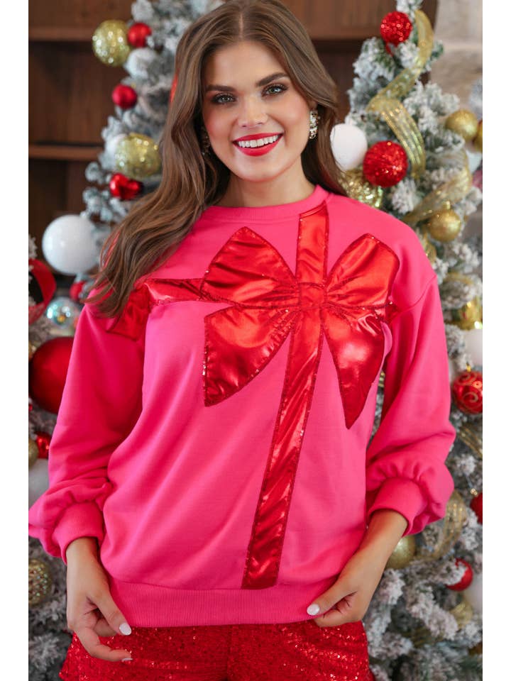 Hot Pink That's a Wrap Sweatshirt for wholesale on Faire12
