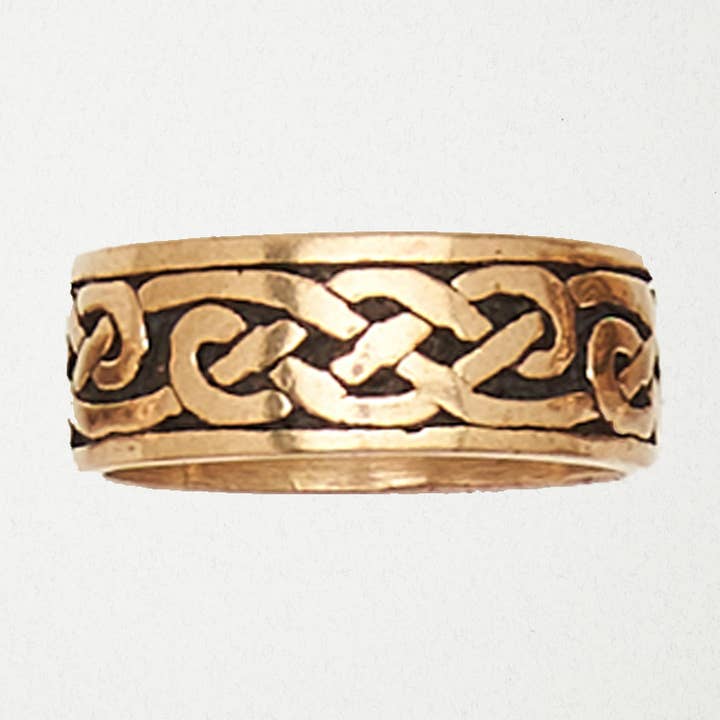 Bronze Men's Ring - Celtic Weave for wholesale by Nirvana LLC