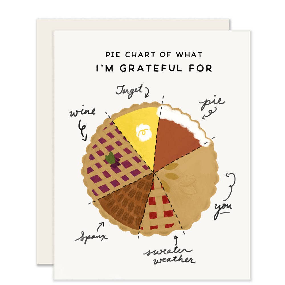 Slightly Stationery - Wholesale Thanksgiving Card - Pie Chart1