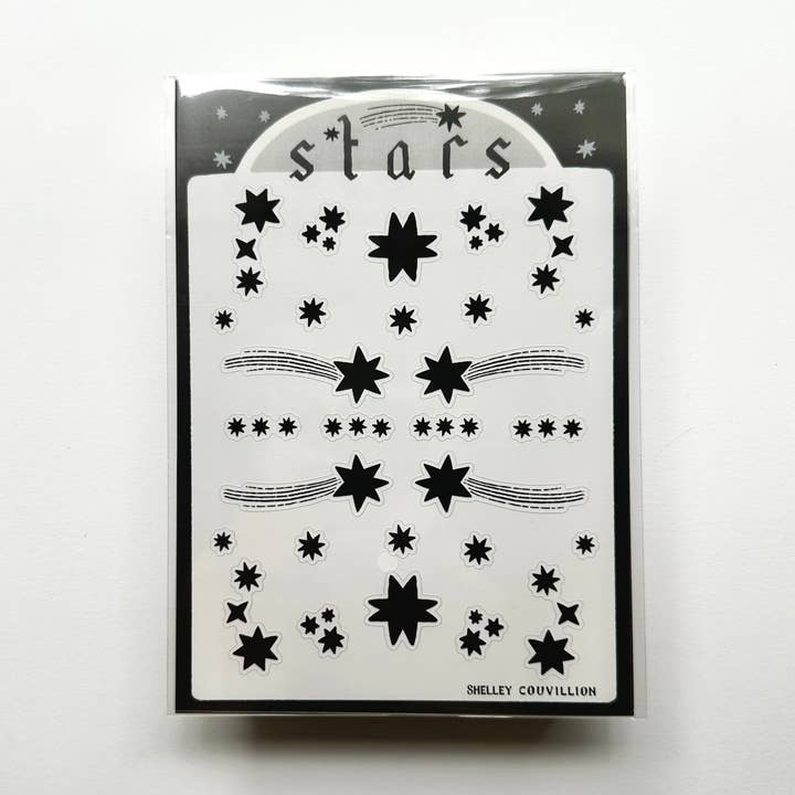 Stars sticker sheet for wholesale by Shelley Couvillion