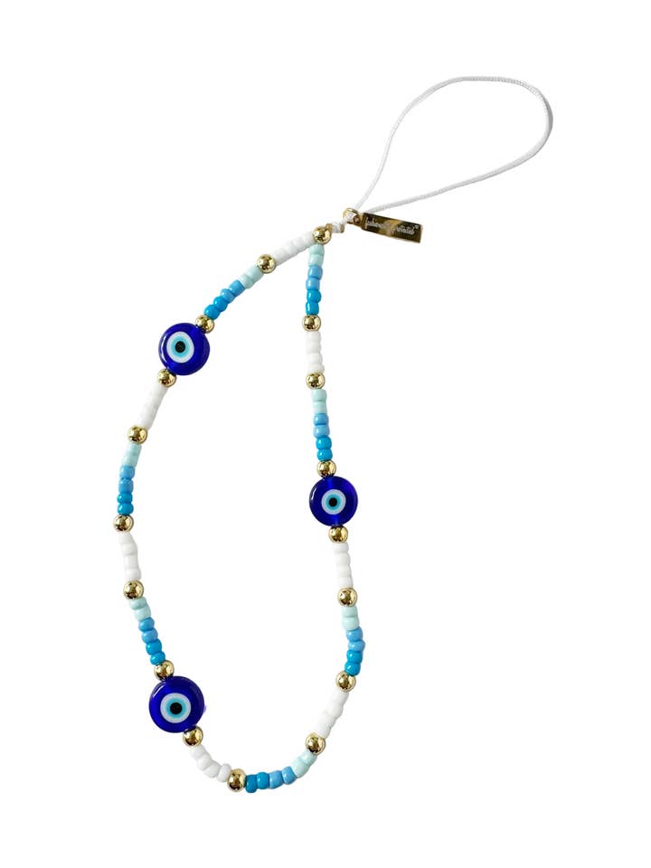 Evil Eye Ombré Phone Charm Bracelet for wholesale by FRESHALAMODE / fashionably protected