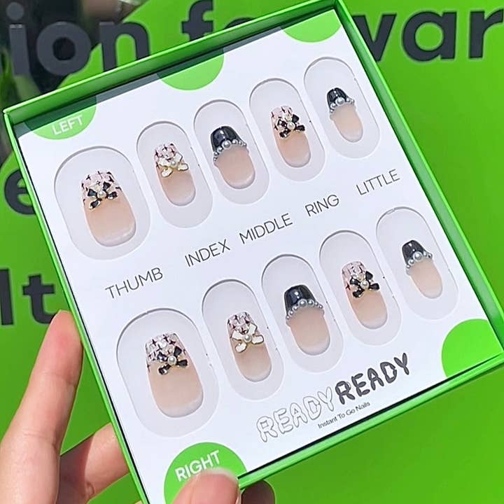 Chanelnel – Lyxiga handgjorda tryck-på-naglar, modeaccessoarer för wholesale av READY READY Instant nail