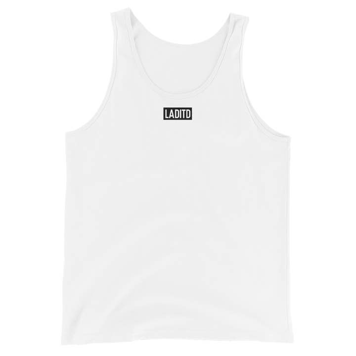 Gently LADITD Tank - White für den Großhandel von Positive Lifestyle Clothing