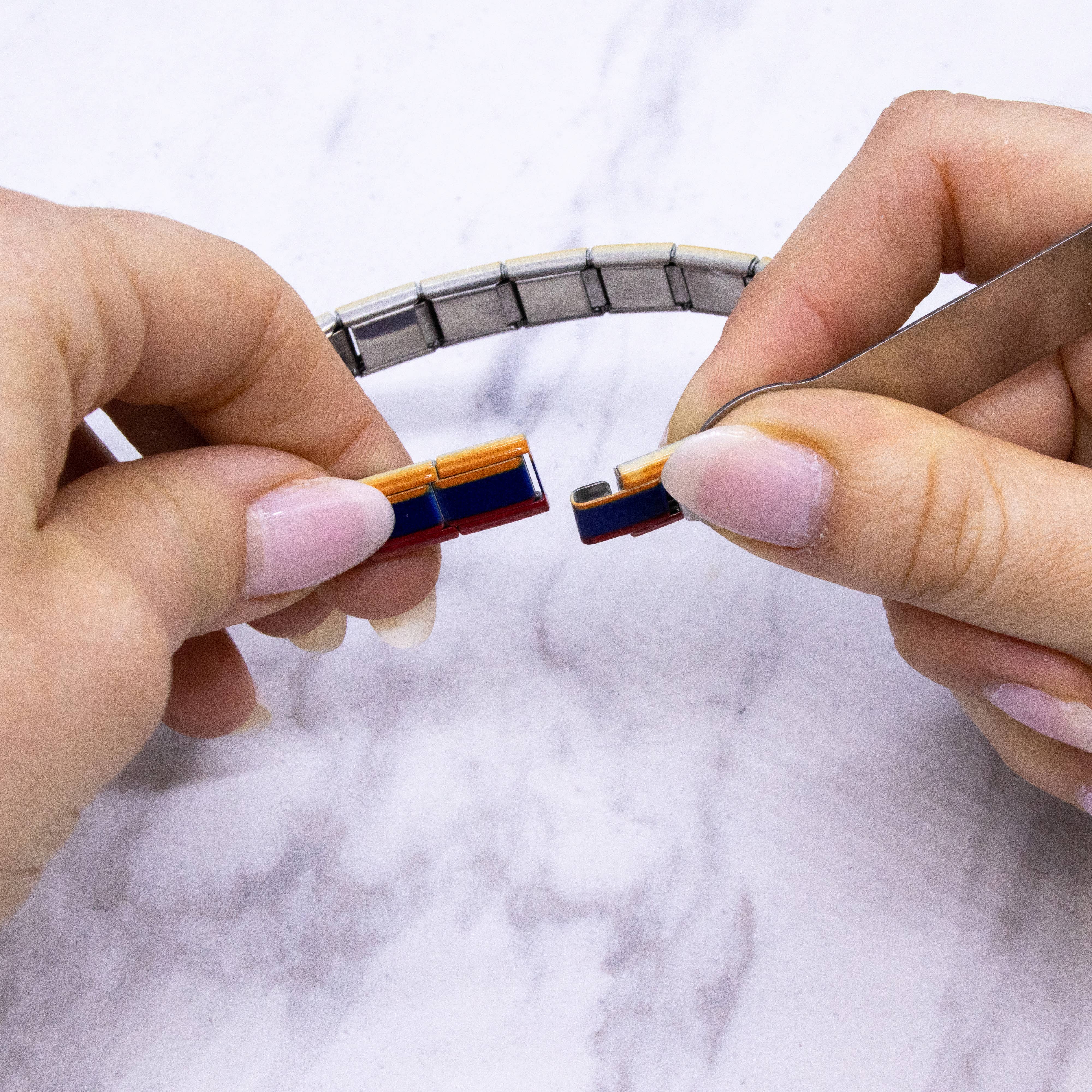 Natalia - Wholesale Charm/Dangle Bracelet - Italian Charm Bracelet Flags - Link Jewelry17