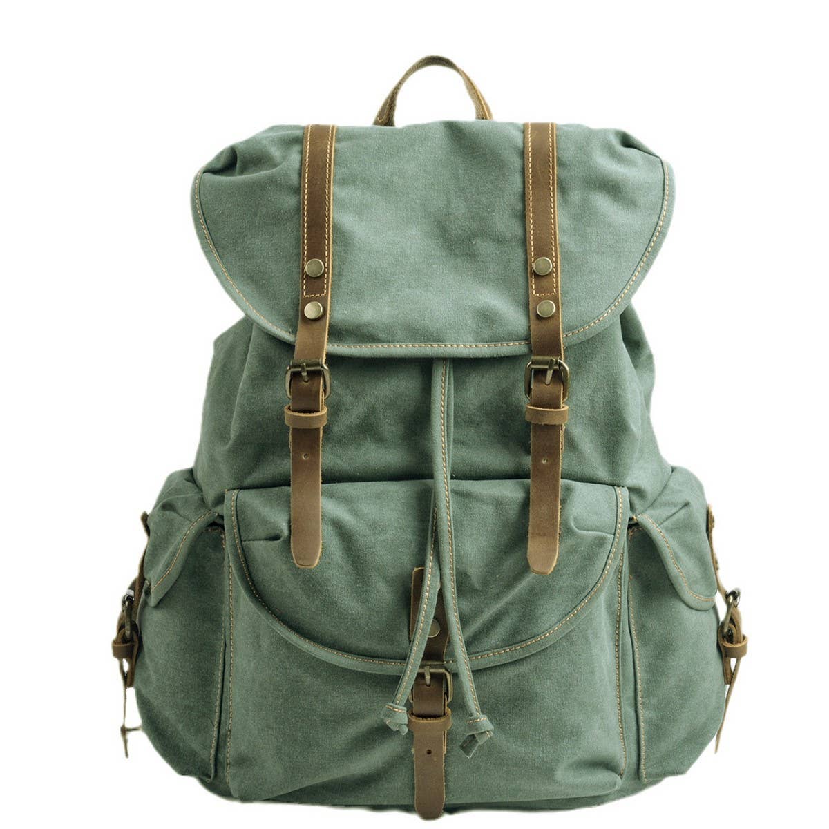 ACCITY - Wholesale Backpack - Unisex - Vintage Canvas Large Capacity Backpack_CWAB55283