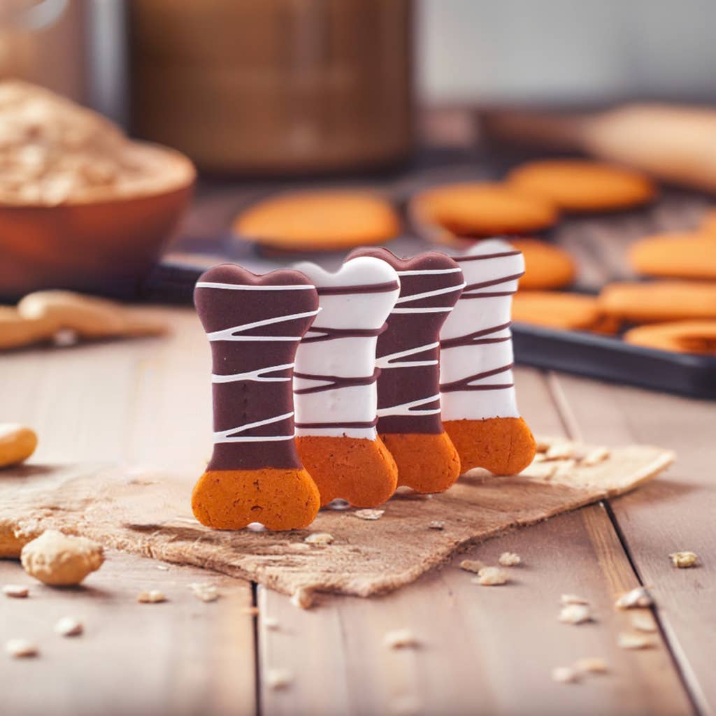 fetch! Dog Treats - Wholesale Pet Treats - Dog - Dipped Peanut Butter Bones | Traditional | Dog Treats